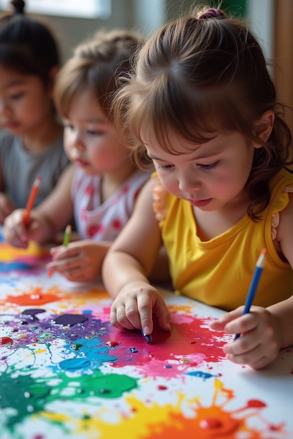 basteln zum thema farben outline 2