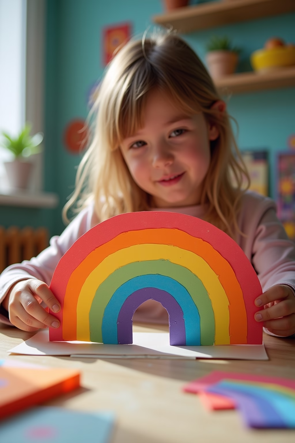 basteln zum thema farben outline 3