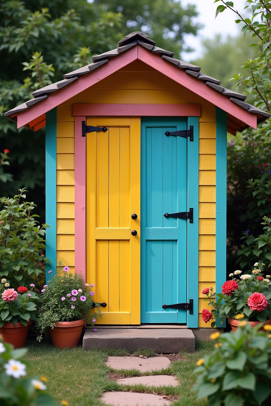 gartenhaus farben bilder outline 1