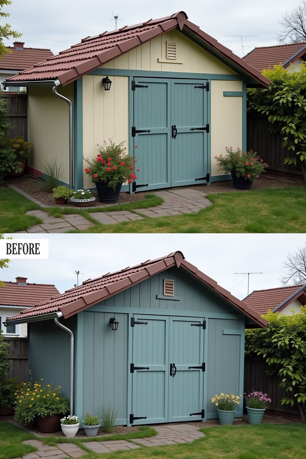 gartenhaus farben bilder outline 5