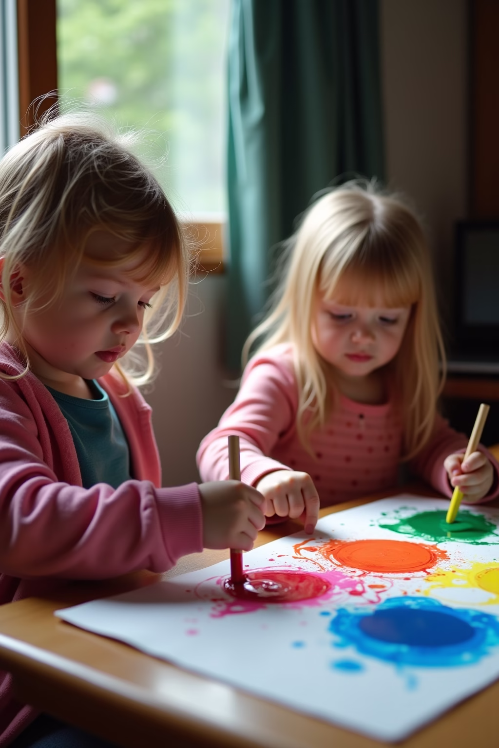 kinder fingerfarben bilder ideen outline 3