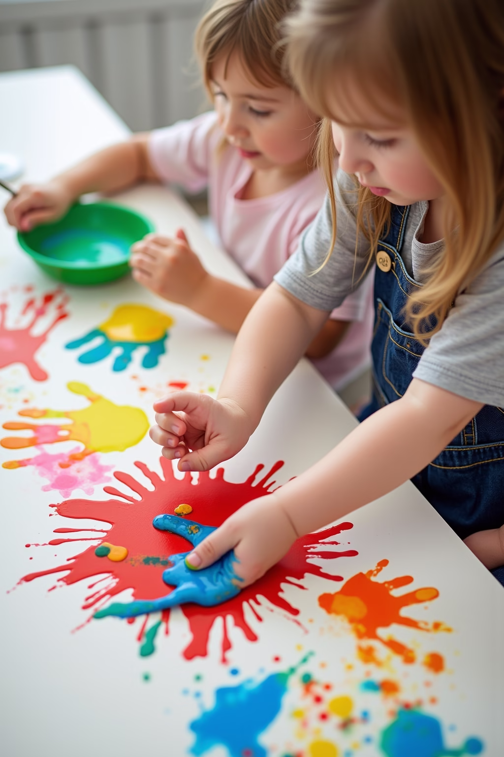 kinder fingerfarben bilder ideen outline 6