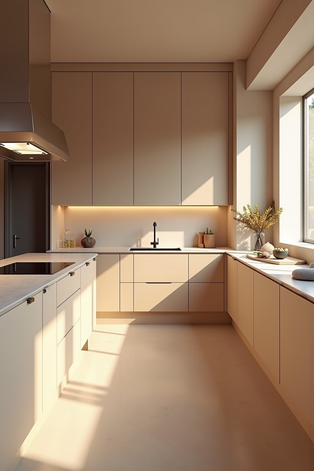 kueche sandfarben matt outline 1