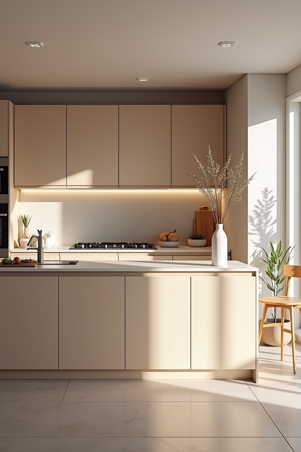 kueche sandfarben matt outline 4