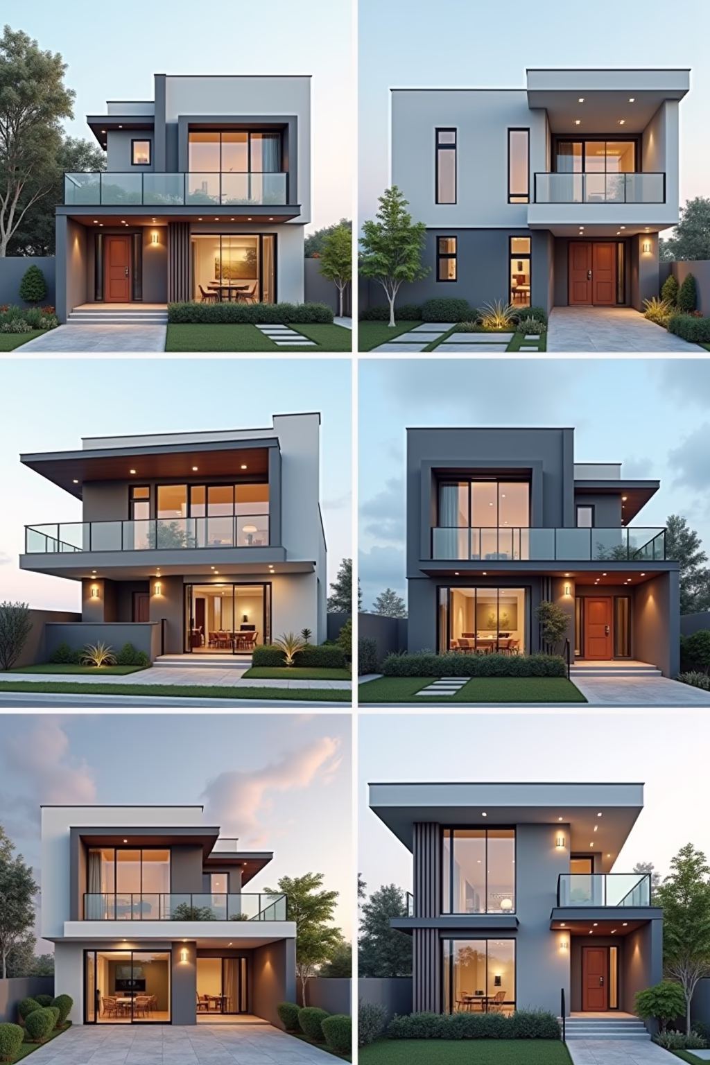 moderne hausfassaden farben outline 7