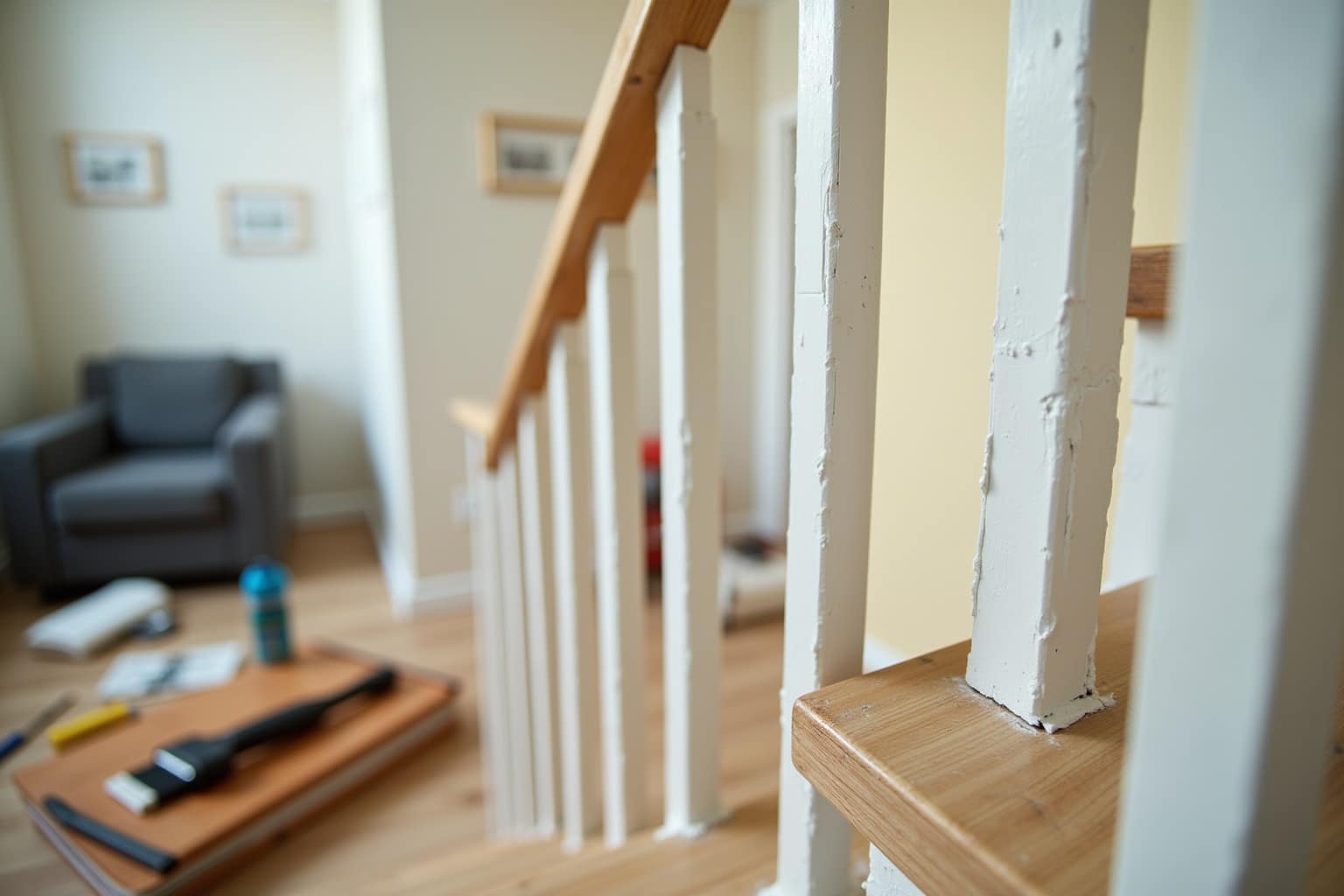 15 Treppengeländer streichen Tipps