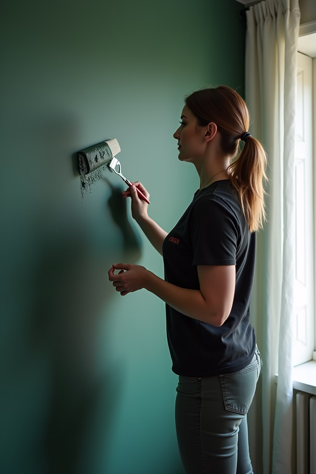 wandfarbe dunkelgruen outline 4