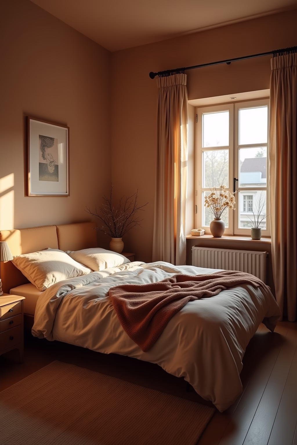 warm schlafzimmer farben outline 6