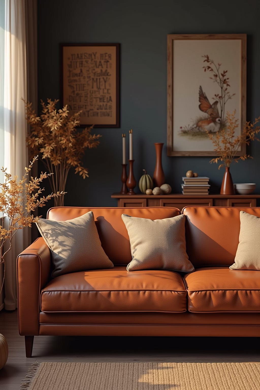 welche farbe passt zu cognac sofa outline 7