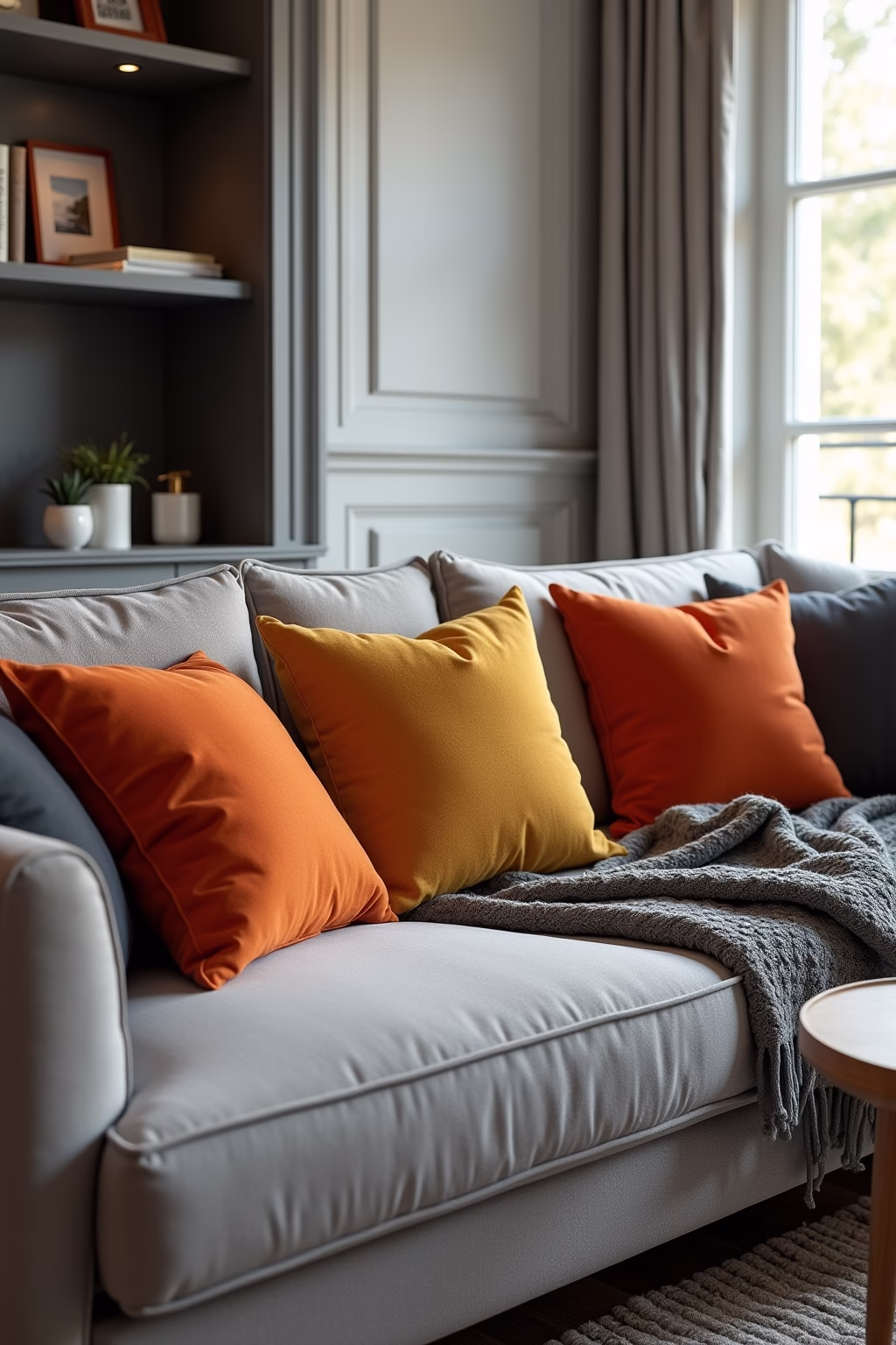 welche farbe passt zu grau im wohnzimmer outline 6