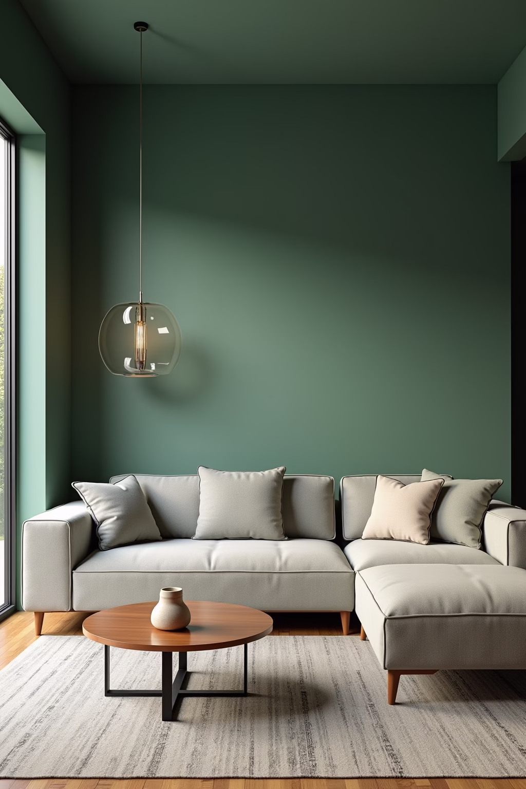 welche farbe passt zu gruen wand outline 1