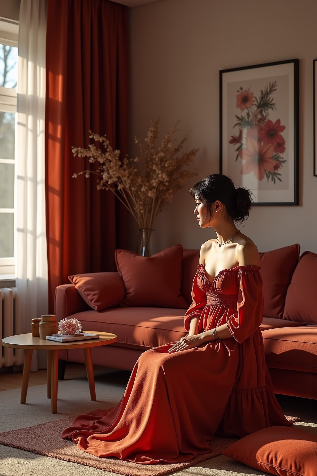 welche farbe passt zu rostrot outline 8