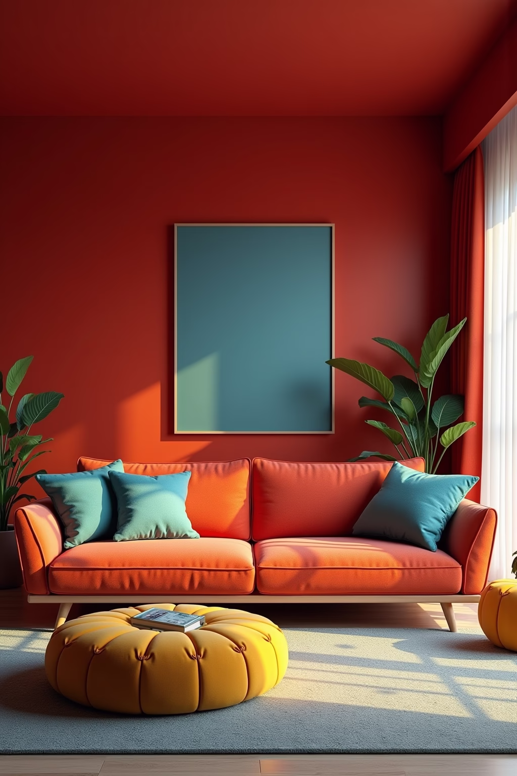 welche farbe passt zu rot wohnzimmer outline 8