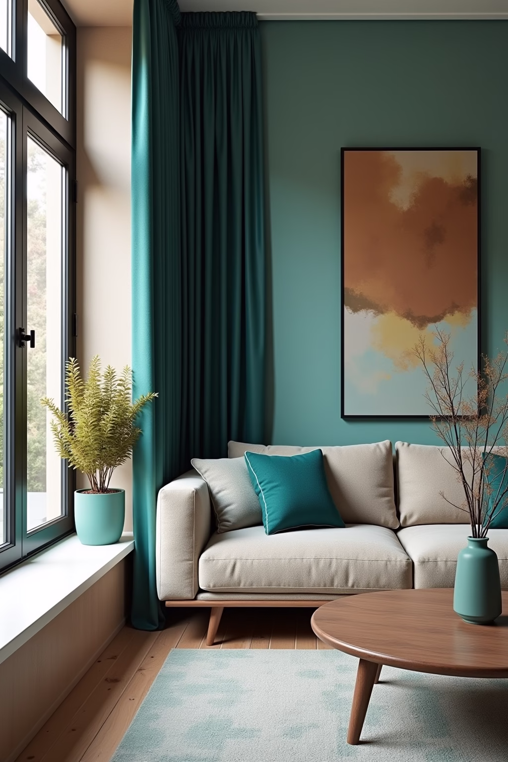 welche farbe passt zu tuerkis outline 8